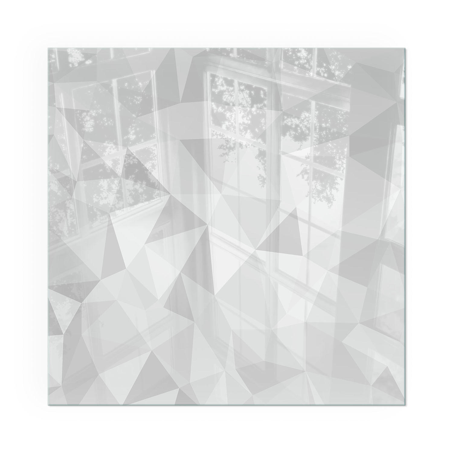 GLASPLATTE für Kamin 60x60 cm - Grau, Glas (60/60/0.4cm) - TULUP