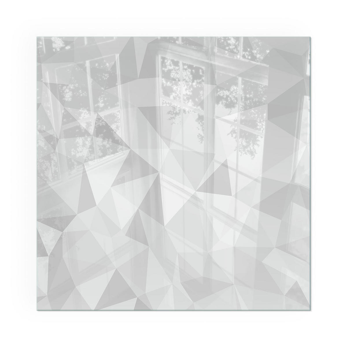 GLASPLATTE für Kamin 60x60 cm - Grau, Glas (60/60/0.4cm) - TULUP