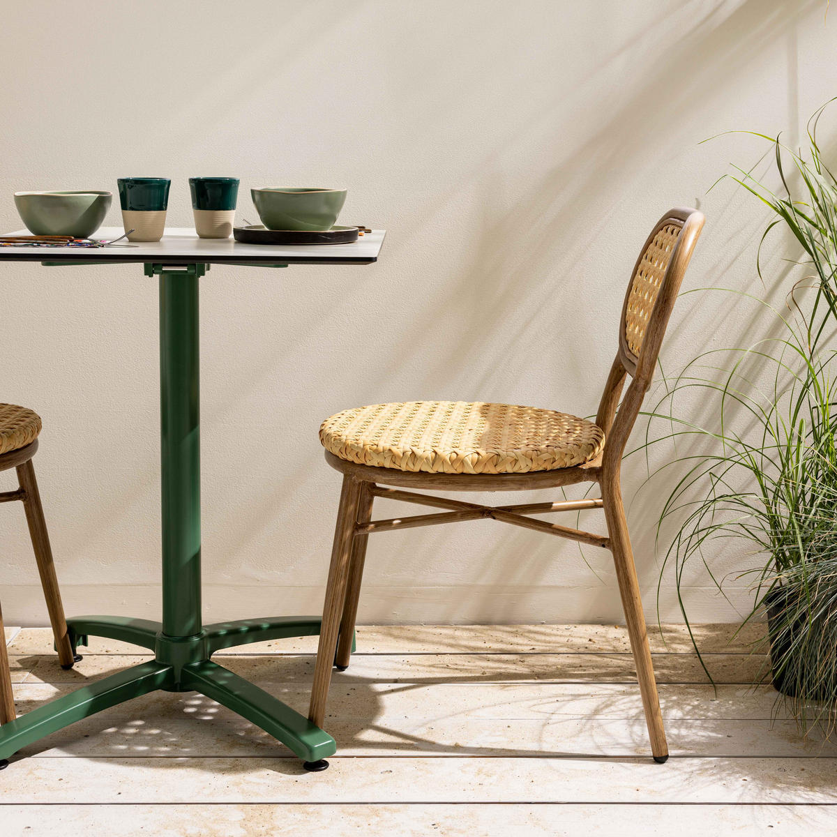 GARTENSTUHL, Holzfarbe - Eichefarben, Holz (42/78/58cm) - Oviala