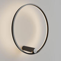LED-DECKENLAMPE Ring Air Schwarz Ø 60cm - Schwarz, Metall (60/60/3.3cm) - s.luce