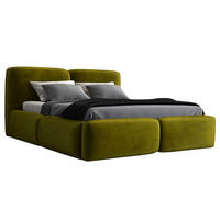 POLSTERBETT OLKE 140x200 Olivgrün - Olivgrün, Textil (140/200cm) - A&J MöbelLand