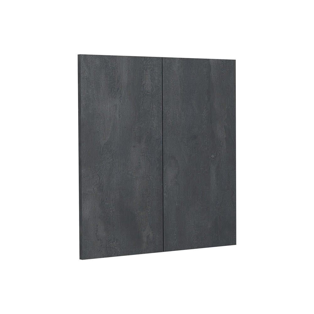 KÜCHENFRONT R-Line Schwarz Beton 59.2 x 59 cm Möbelfront für den Hängeschrank - Schwarz, Holzwerkstoff (59.2/59/1.6cm) - Vicco