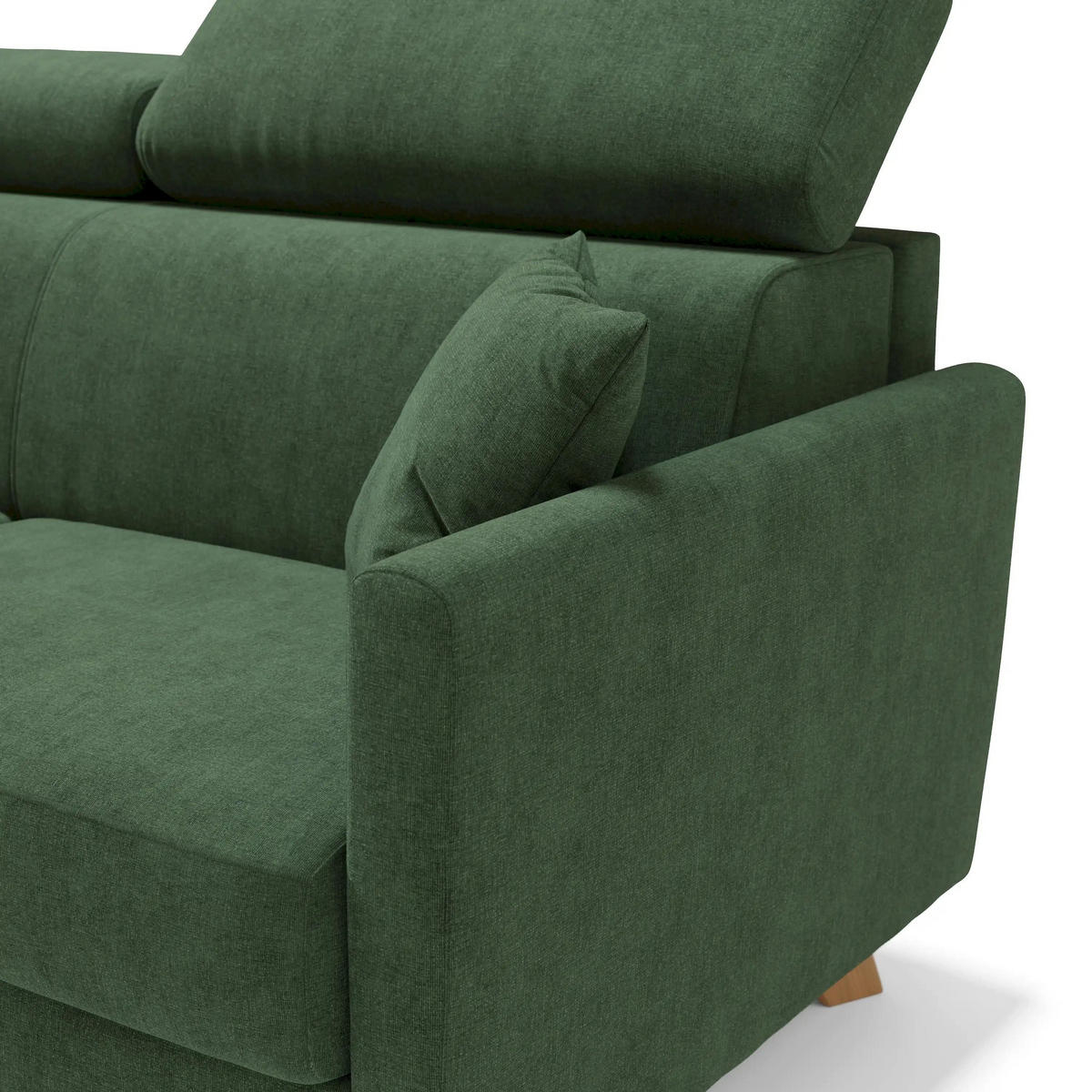 SCHLAFSOFA Francy - Grün, Metall (200/92/97cm) - Divani.store
