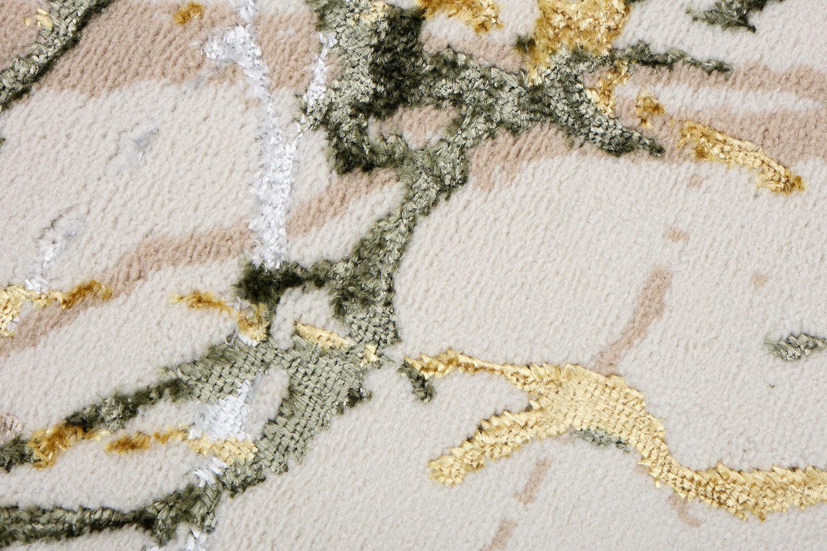 TEPPICH CRYSTAL ROUND Creme 240/240 cm - Creme, Kunststoff (240/240cm) - Tapiso