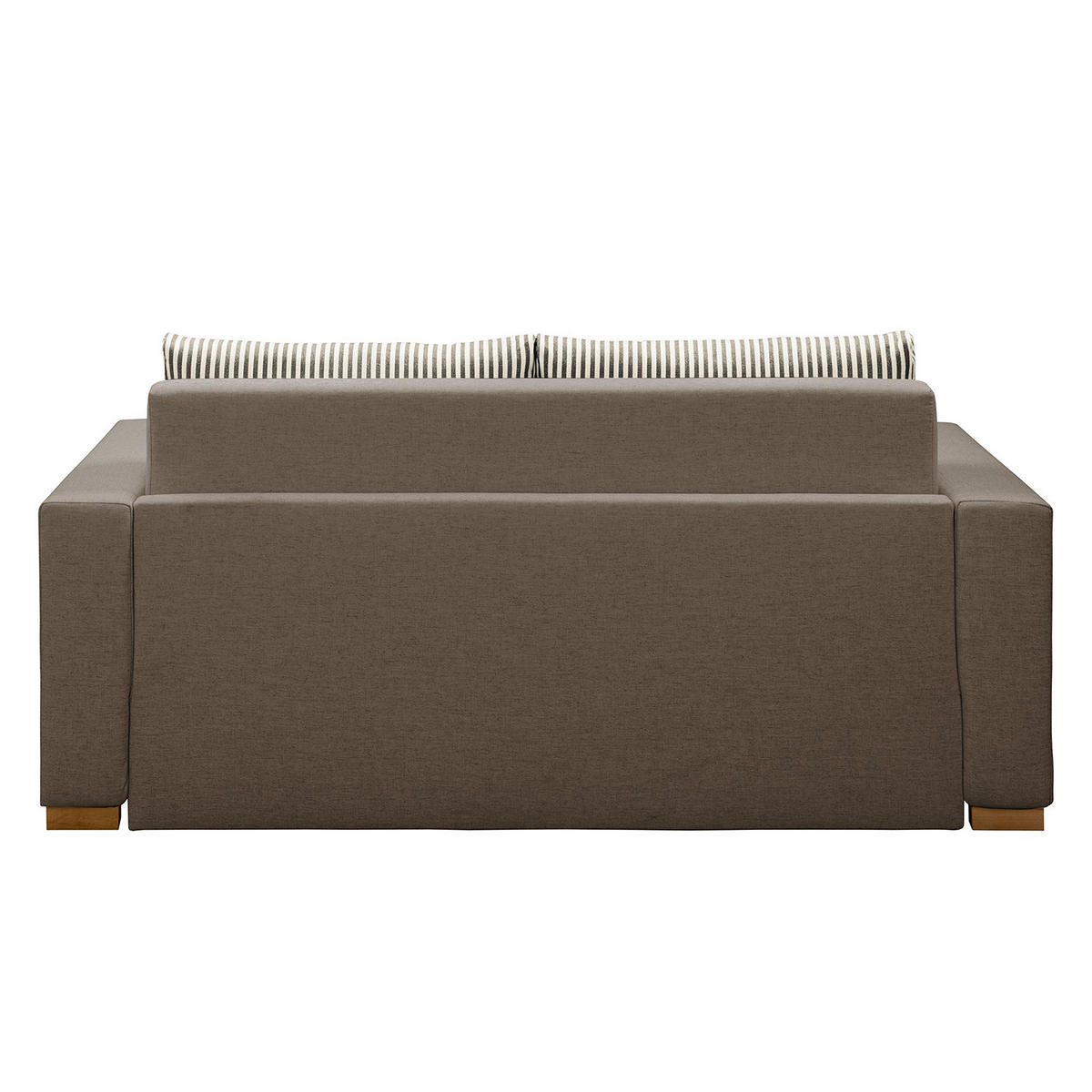 SCHLAFSOFA - Taupe/Hellbraun, Textil (173/90/90cm) - home24