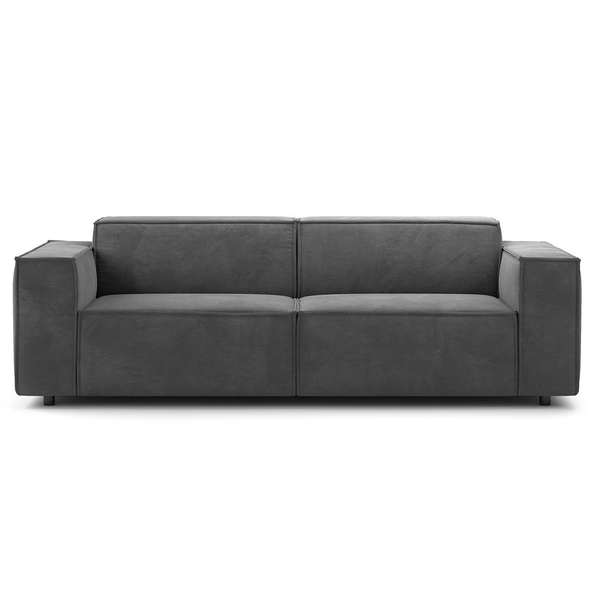 2,5-SITZER SOFA - Grau, Textil (223/70/96cm) - home24