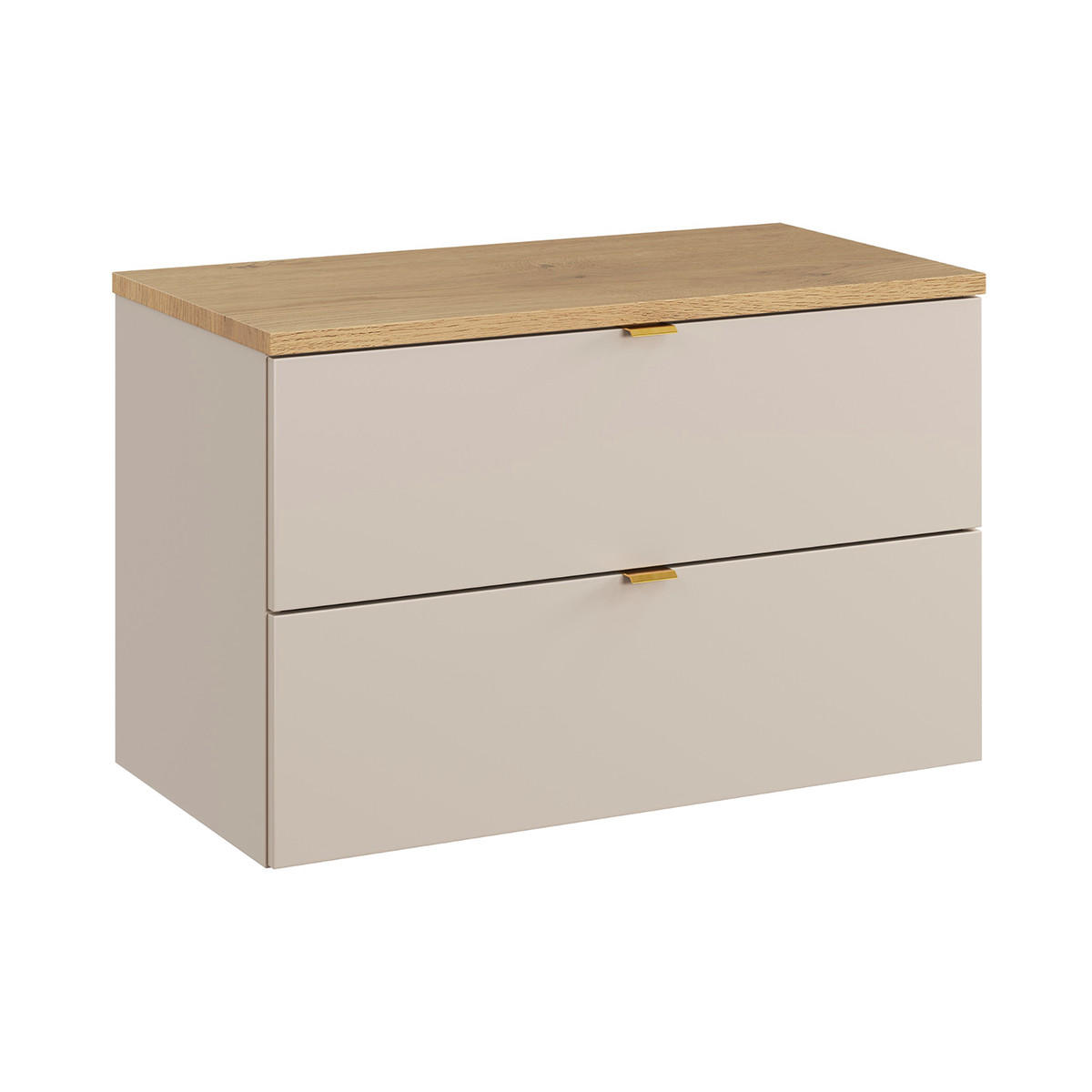 WASCHTISCHUNTERSCHRANK 80.6cm Azel Kaschmir - Beige, Holzwerkstoff (80.6/52/46cm)