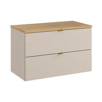 WASCHTISCHUNTERSCHRANK 80.6cm Azel Kaschmir - Beige, Holzwerkstoff (80.6/52/46cm)