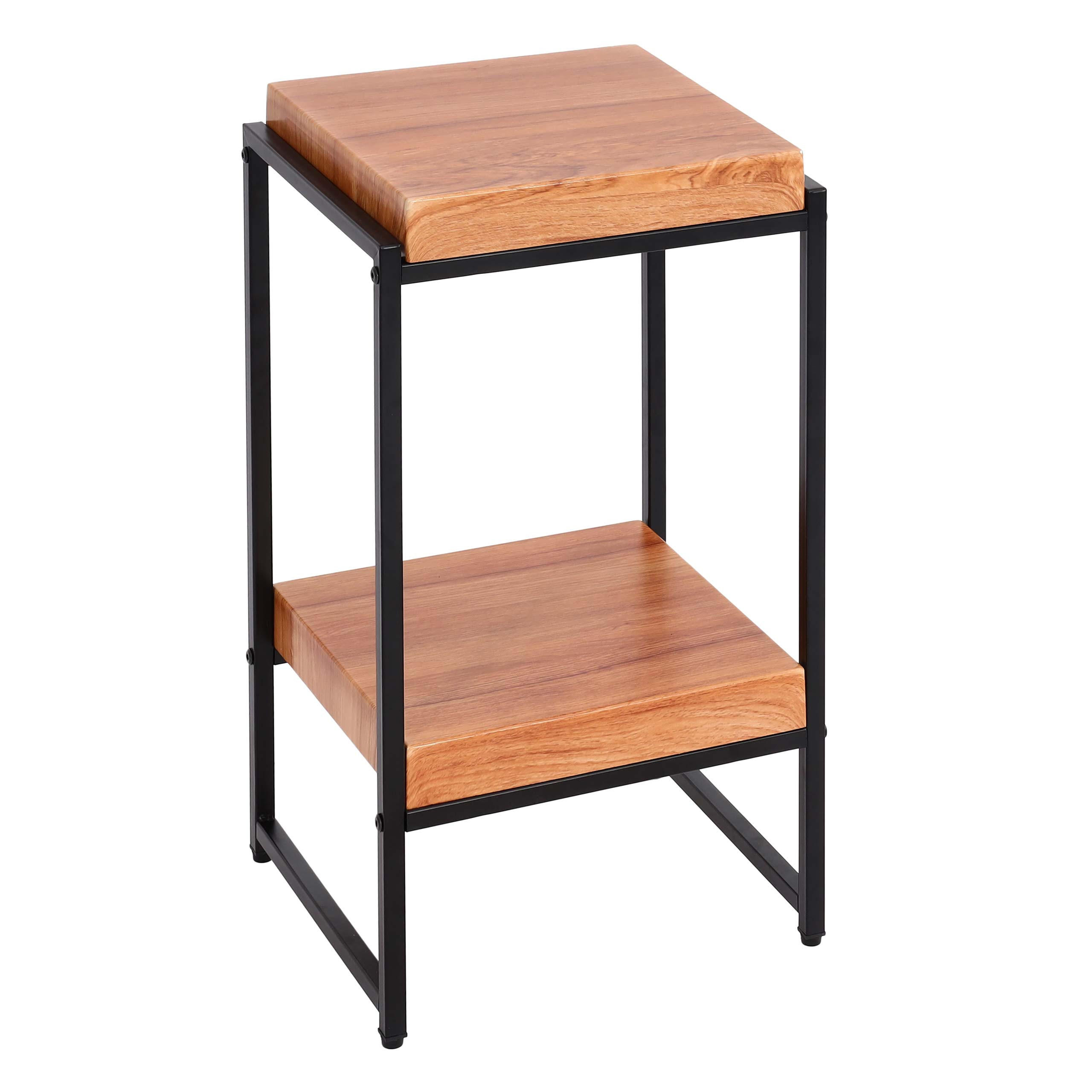 BLUMENTISCH quadratisch Braun - Braun, Holzwerkstoff (32/30/61cm) - MCW