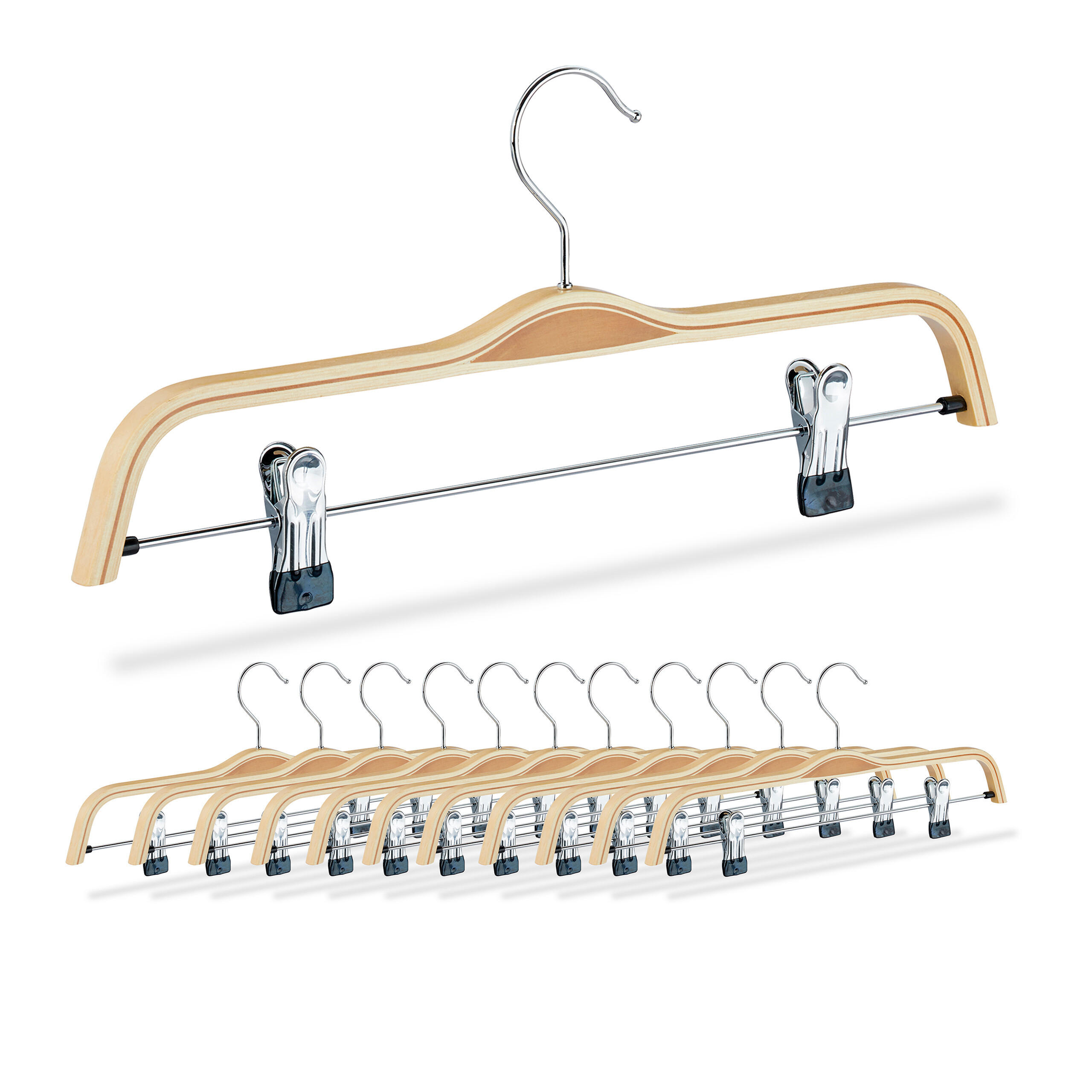 12XVEŠIAKY na nohavice - viacfarebná, kov/drevo (2.5cm) - Relaxdays