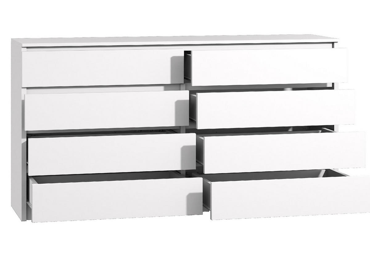 KOMMODE bella8 140 Weiss - Weiß, Holzwerkstoff (140/98/35cm) - roe furniture