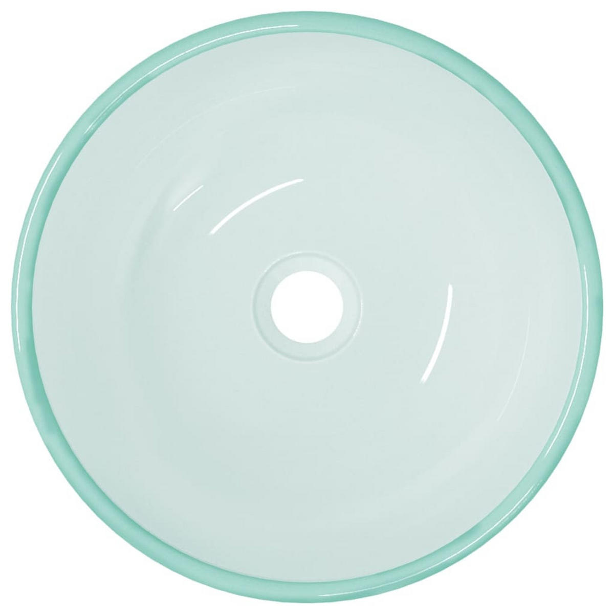 WASCHBECKEN Leboeuf 35/35/12 cm - Creme, Glas (35/12/35cm) - Nettlife