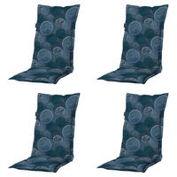 GARTENSTUHLKISSEN Kreis 123/50 cm 4er-Set - Blau, Textil (50/7/123cm) - Madison