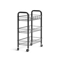 POJÍZDNÝ KONTEJNER Tarro Černá - černá, kov (45/64/27cm) - Vicco