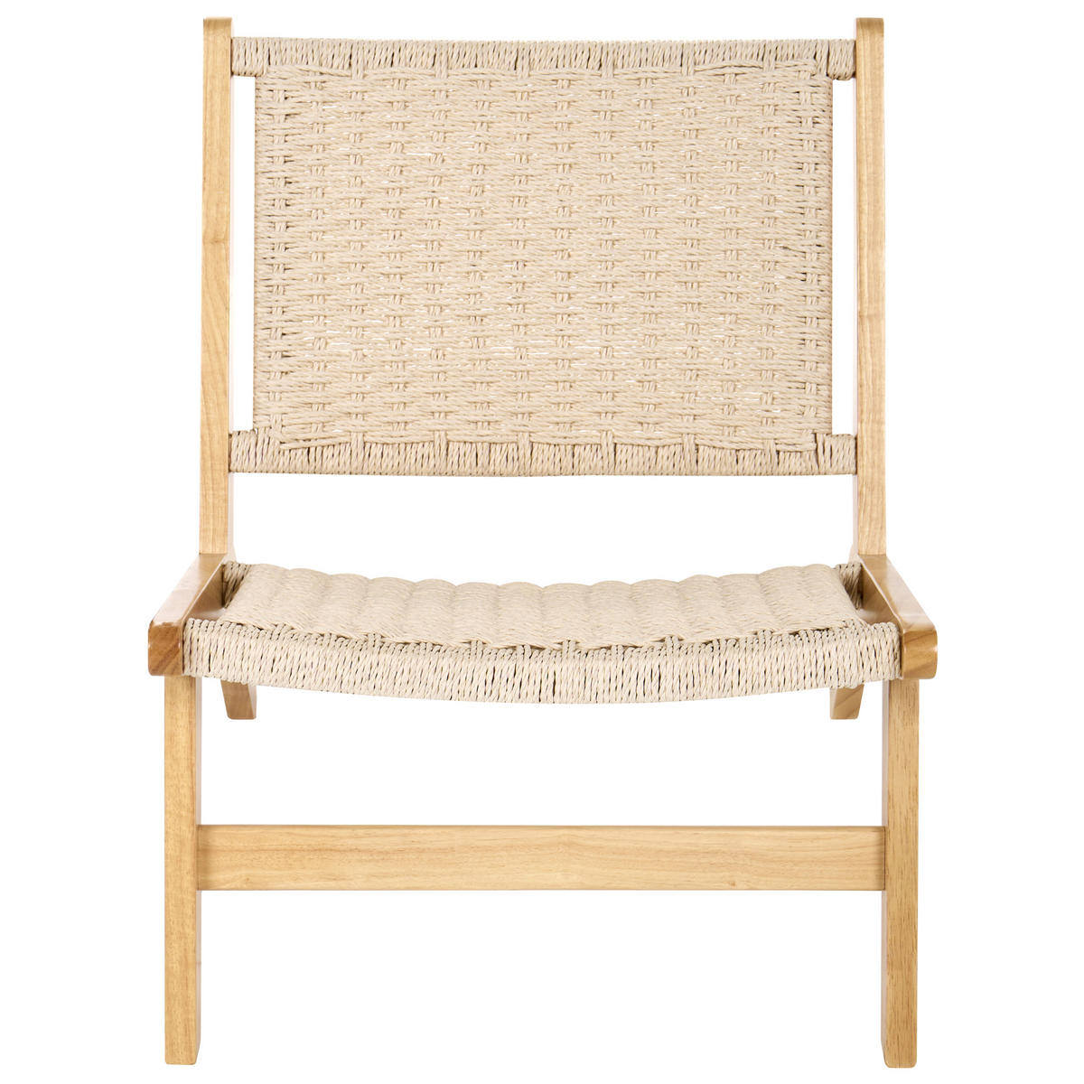 SESSEL Holz Hellbraun Villaz - Hellbraun, Holz (64/75/71cm) - Beliani