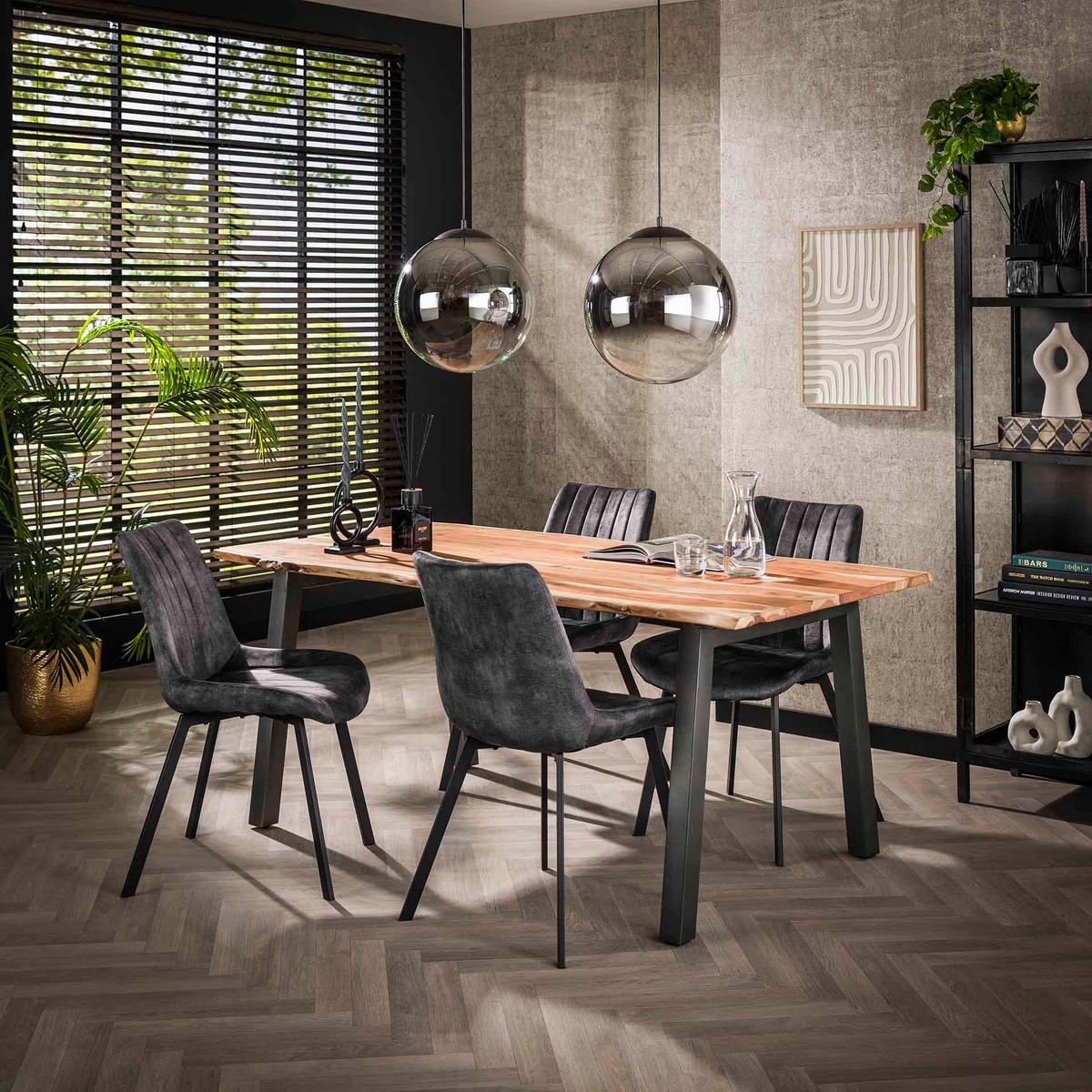 ESSTISCH Edge Braun 180/90/76 cm - Braun, Holz (180/90/76cm) - Hoyz Collection
