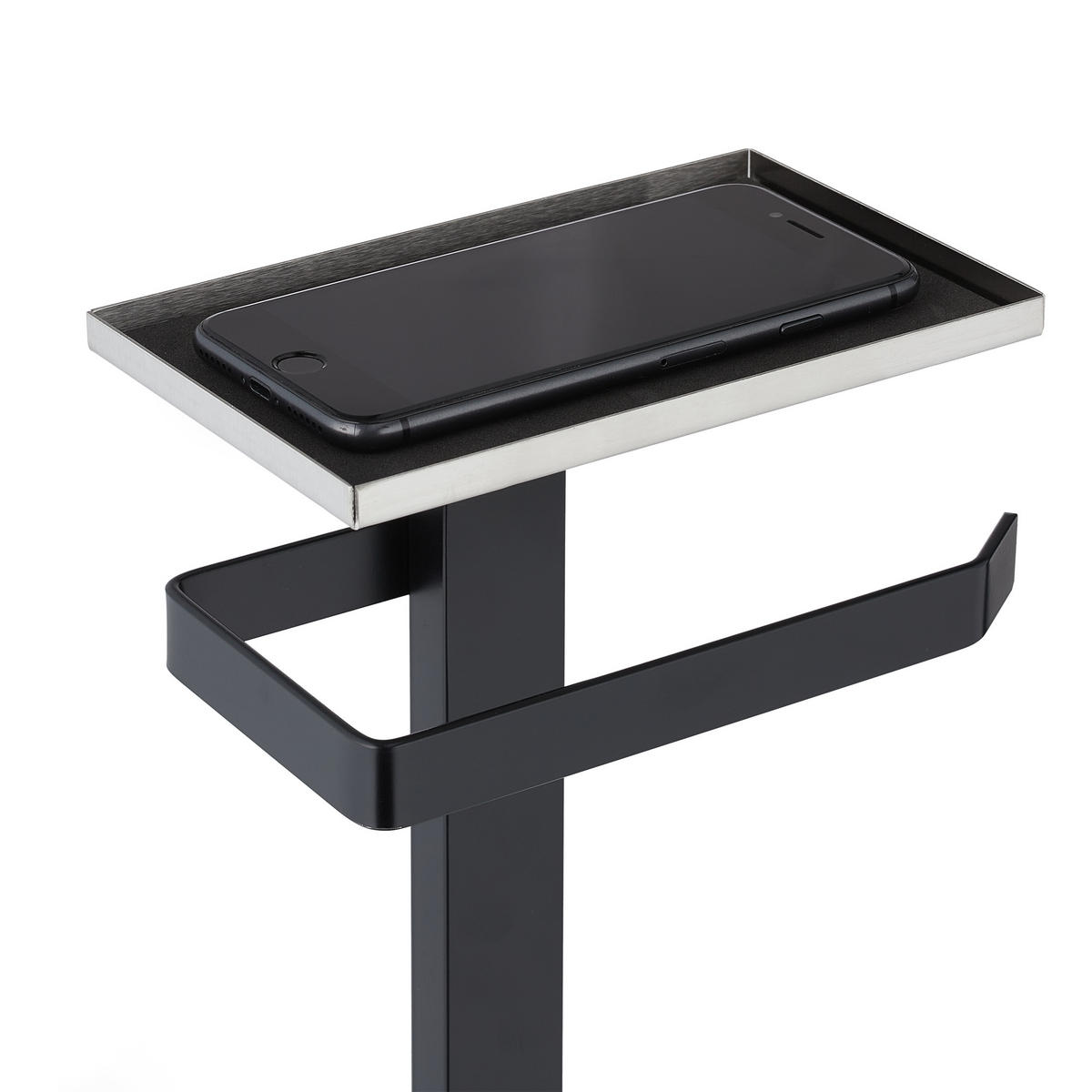 WC-GARNITUR - Multicolor, Kunststoff/Metall (26/69/18cm) - Relaxdays