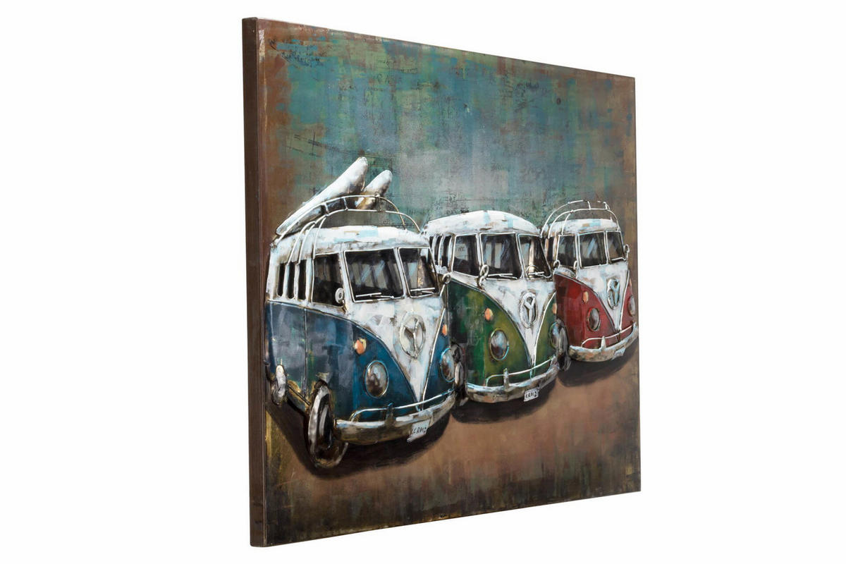 METALLBILD Braun 100/70 cm - Braun, Metall (6.2/70cm) - KUNSTLOFT