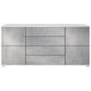 SIDEBOARD Rova Beton Oxid Optik - Hellgrau, Holzwerkstoff (166.5/75.5/35cm) - Vladon