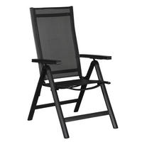 GARTENSTUHL 2er Set Schwarz - Schwarz, Holzwerkstoff (58/110/66cm) - ebuy24