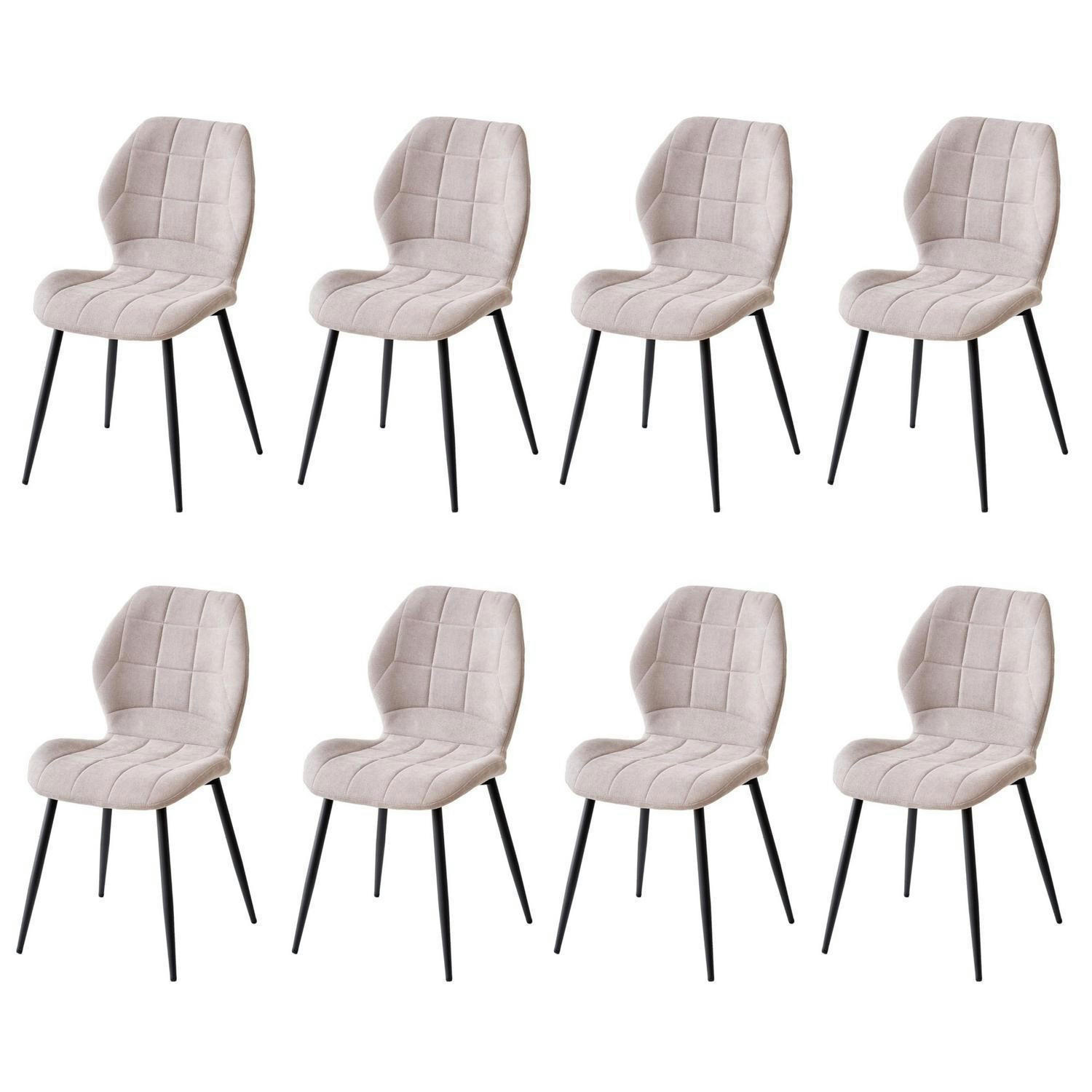 XXXLutz Esszimmerstühle Beige 47.5x86x43 cm