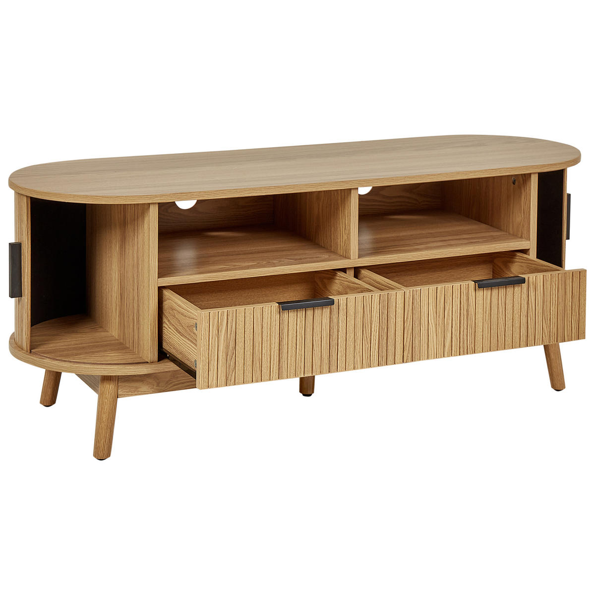TV STOLEK Hnědý Selah - hnědá, kompozitní dřevo (120/47/40cm) - Beliani