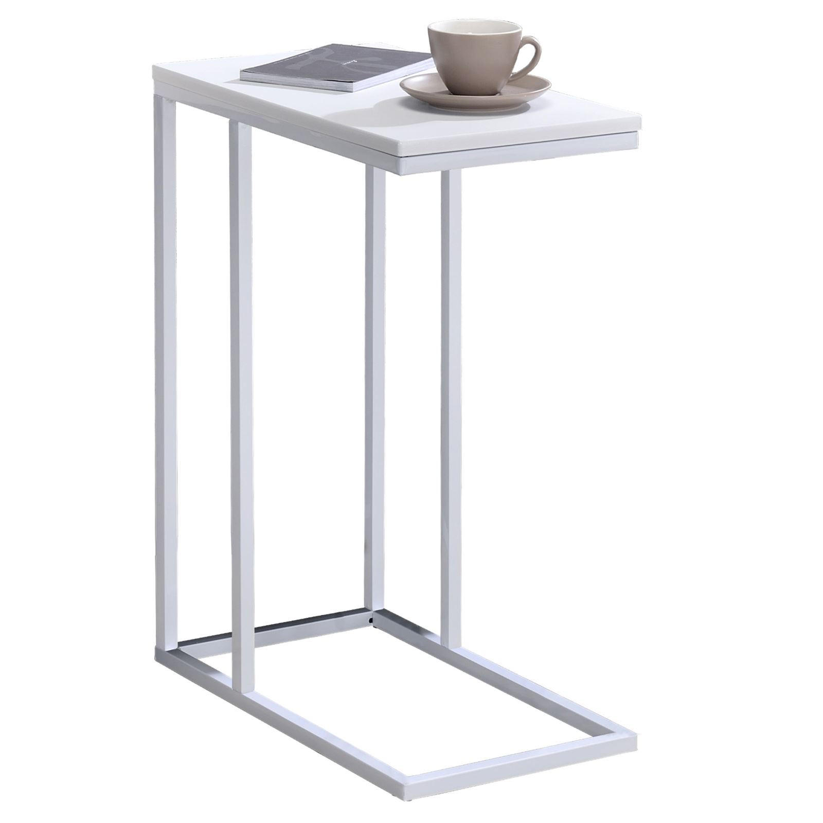 Idimex Beistelltisch Weiß, Weiß 46x61x26 cm
