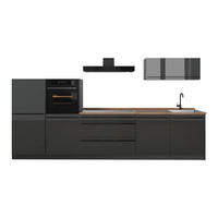 KUCHYŇSKÝ KOUT R-Line, Antracitový vysoký lesk/Antracit, 340 cm pracovná doska Dub Goldkraft - antracitová, kompozitní dřevo (340/143/60cm) - Vicco