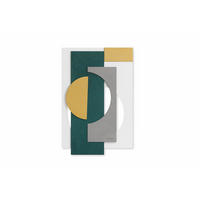 HOLZBILD Petrol 50/74,5 cm - Petrol/Weiß, Holz (4.65/74.5cm) - KUNSTLOFT