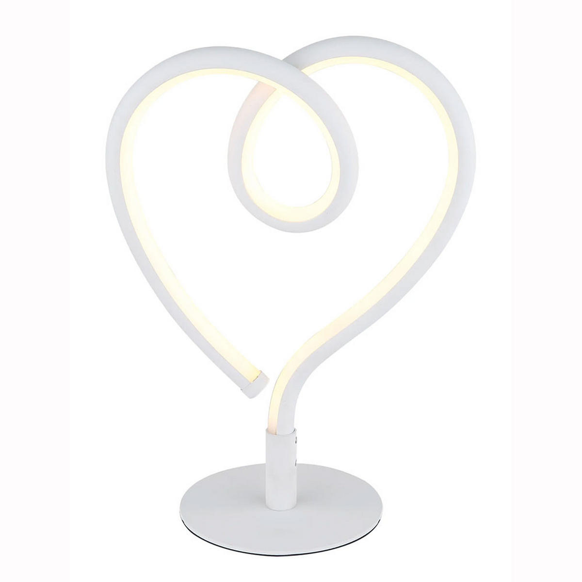 LED TISCHLEUCHTE Amore Weiß Matt - Weiß, Metall (16/10/23.5cm) - Globo Lighting