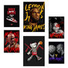 POSTER Set Mit 6 Grafiti Pop King James Jordan Nike Basquiat Kobie A3 & A4 Rahmenlos - Klar, Papier (29/3cm) - Nacnic