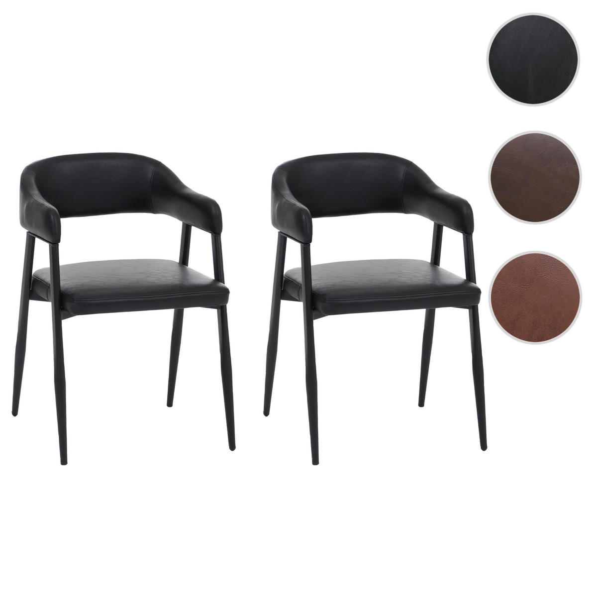 JEDÁLENSKÁ stolička Čierna - čierna, plast (51/77/52cm) - MCW