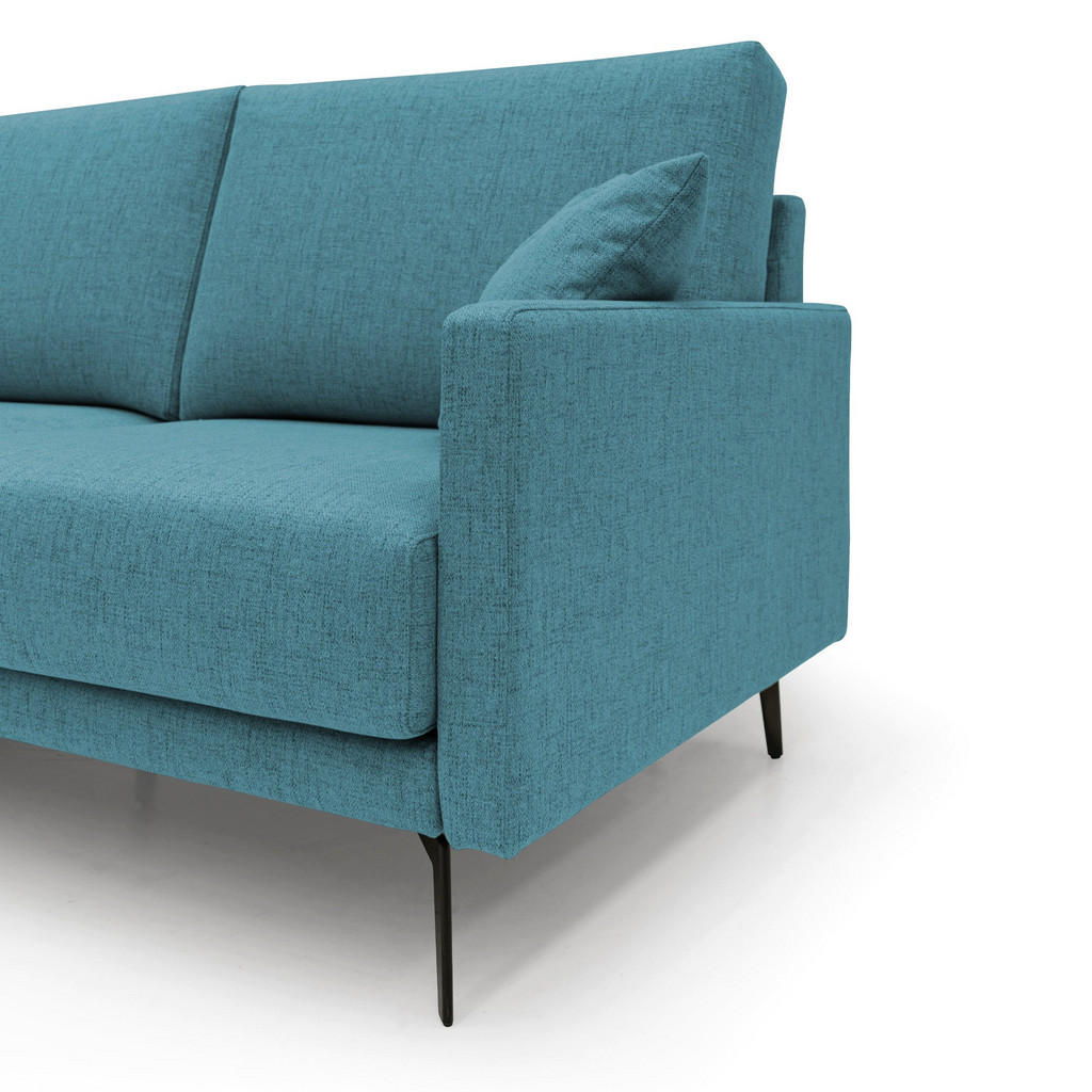 Thumbnail - Divani.store Linearsofa, Hellblau, Textil, 140x94x90 cm, Wohnzimmer, Sofas & Couches, Sofas
