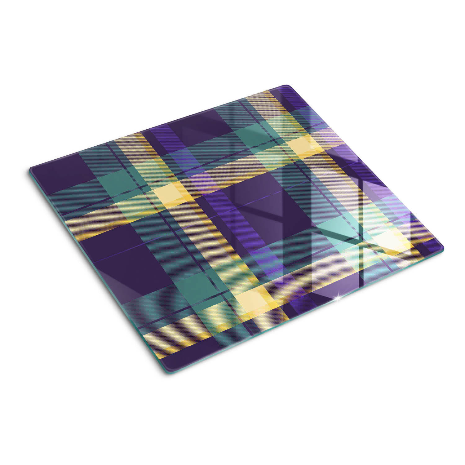 GLASPLATTE 60x52 cm Mesh-Textur - Braun, Glas (60/0.4/52cm) - TULUP