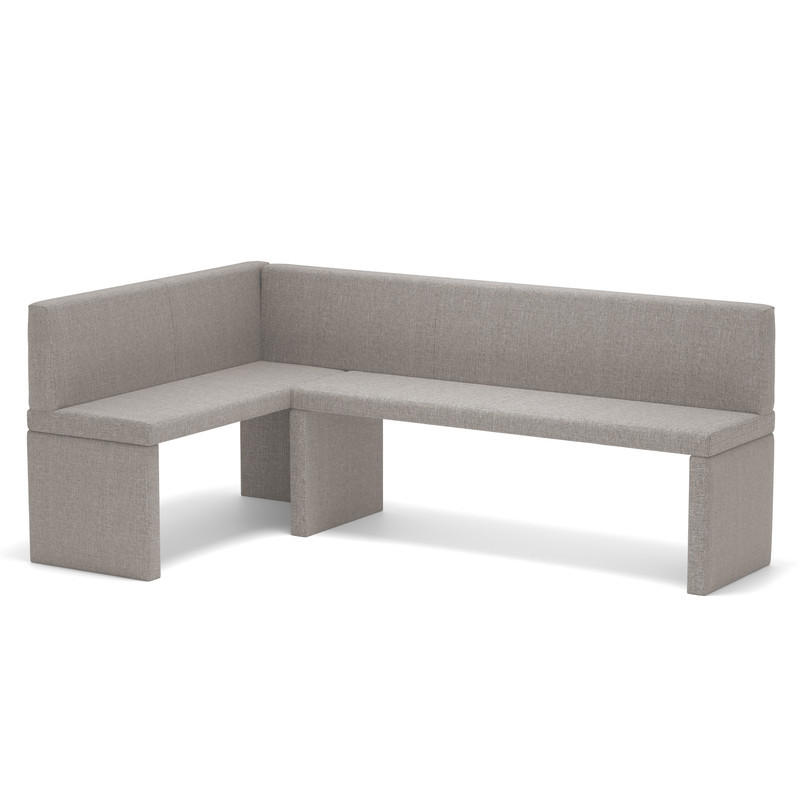 ECKBANK links OWEN Webstoff, 142/196 cm Creme - Creme, Holz/Textil (142/196cm) - Idohome