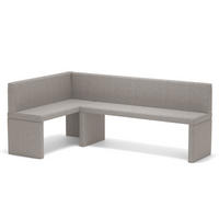 ECKBANK links OWEN Webstoff, 142/196 cm Creme - Creme, Holz/Textil (142/196cm) - Idohome
