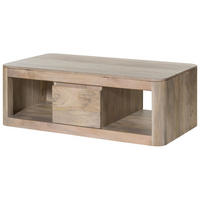 COUCHTISCH Mango 118x65x40 weiß lackiert TORONTO #352 - Weiß, Holz (118/65/40cm) - Massivmoebel24