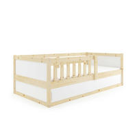 KINDERBETT Smart 2 160x80cm mit Lattenrost und Stauraum - Naturfarben, Holz (80/160cm) - Interbeds