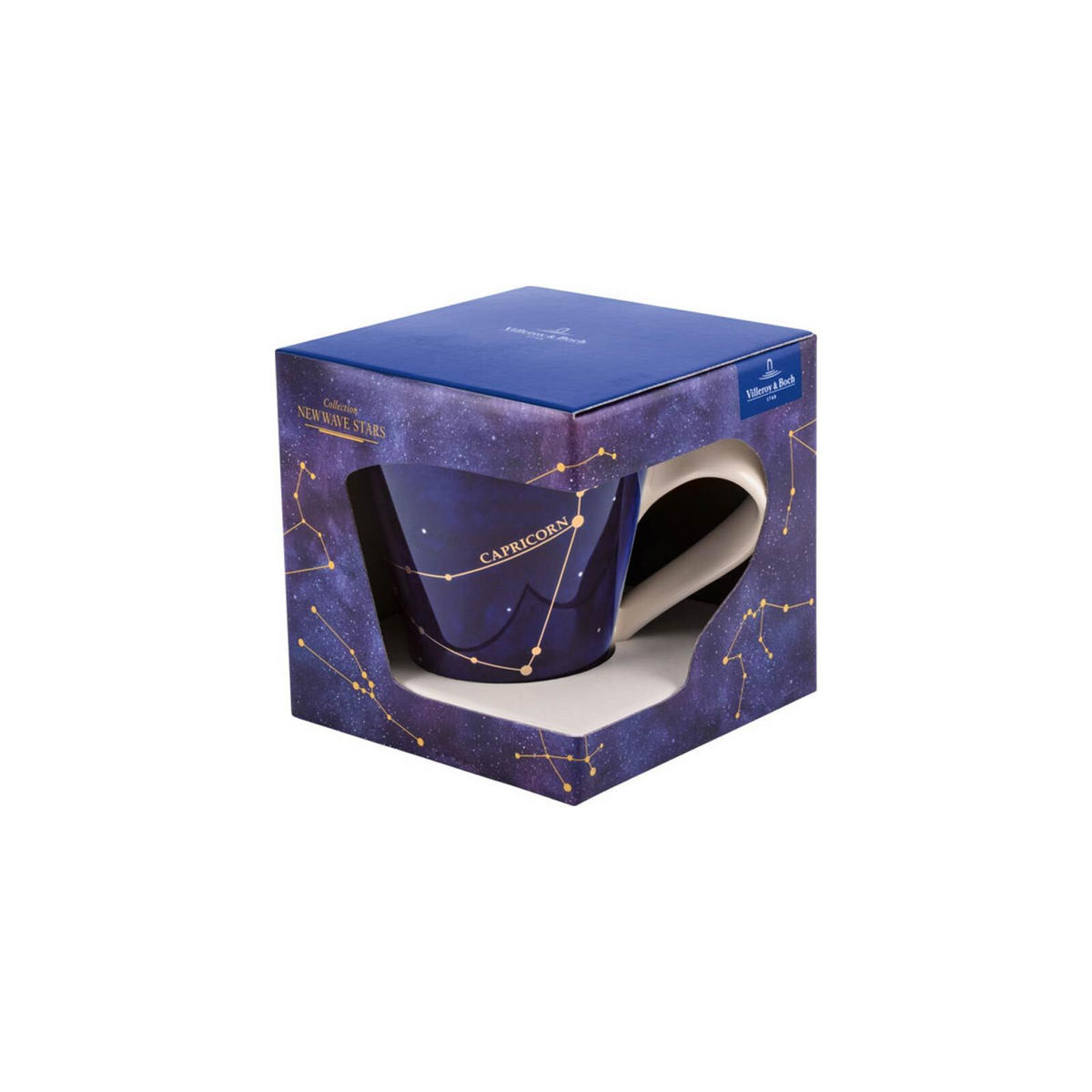 TASSE STEINBOCK NewWave Stars weiß-blau 300 ml - Blau/Weiß, Keramik (0.3L) - Villeroy & Boch