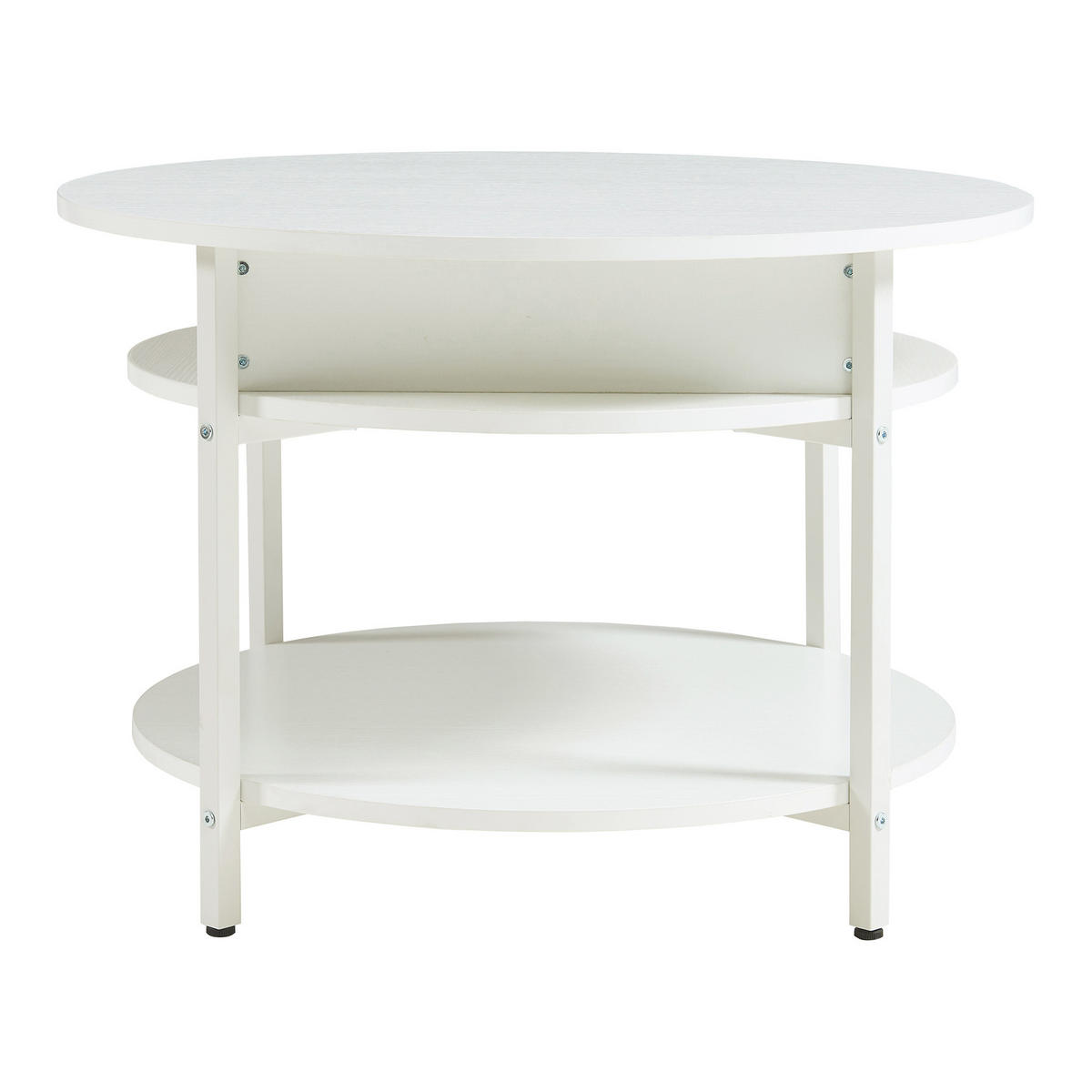 COUCHTISCH Kandas 70/49 cm - Weiß, Holzwerkstoff/Metall (70/70/49cm) - [en.casa]