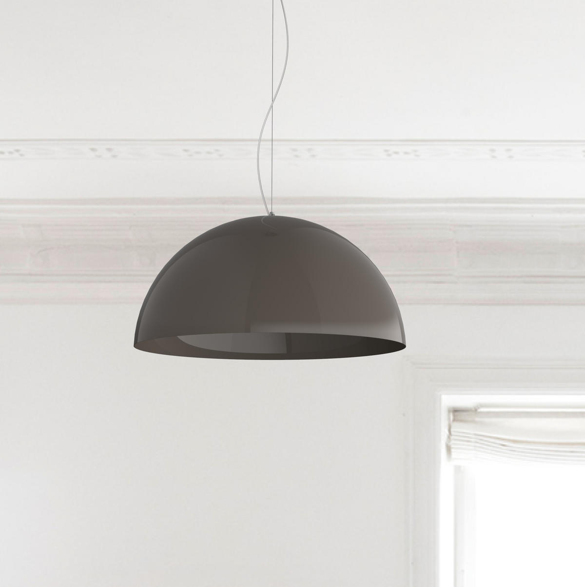 HÄNGELEUCHTE - Graubraun, Metall (60/60/30cm) - Lumicom