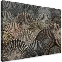 WANDBILD luxuriöse fans - Braun, Textil (60/40cm) - Feeby