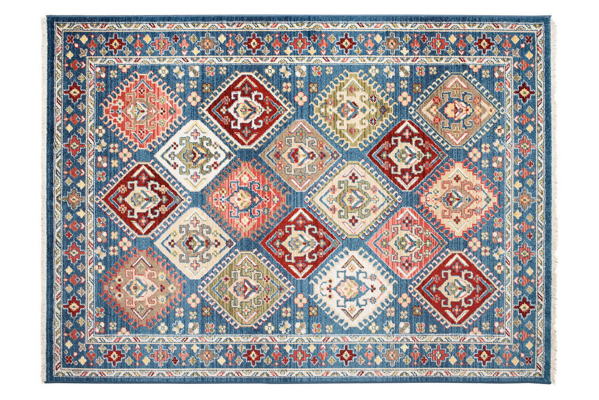 TEPPICH RIVIOLI Blau 80/150 cm - Blau, Textil (80/150cm) - Tapiso