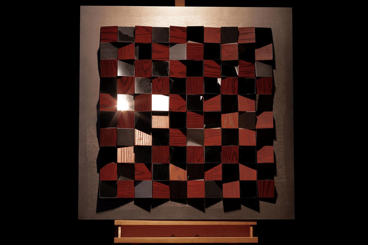 WANDBILD Braun 85/85 cm - Braun, Holz/Kunststoff (5.9/85cm) - KUNSTLOFT