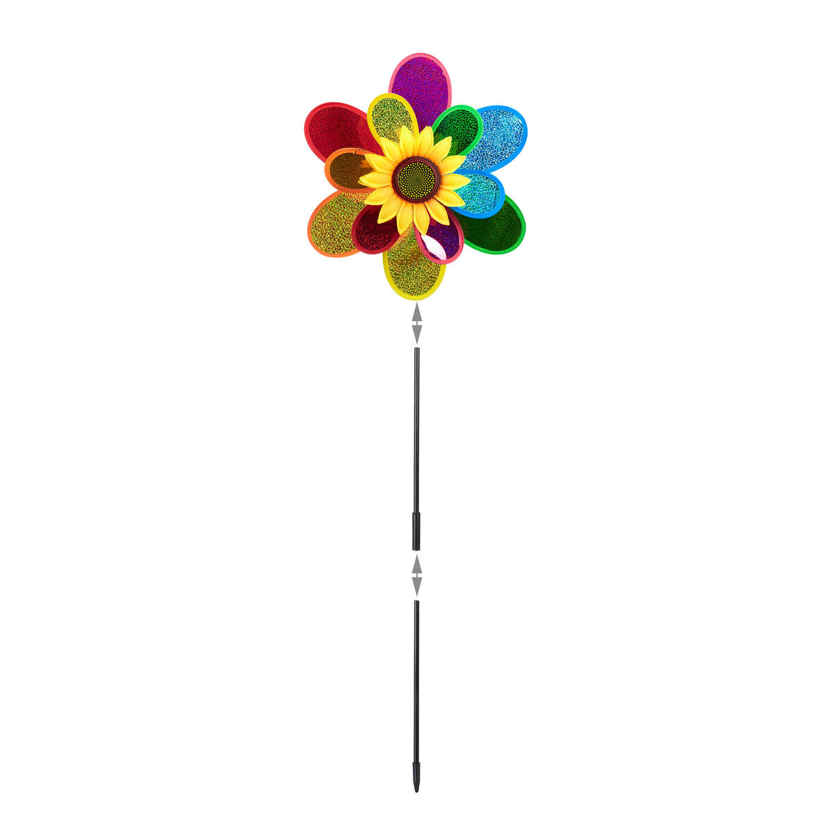 2XWINDRAD - Multicolor, Kunststoff/Metall (14/38/75cm) - Relaxdays