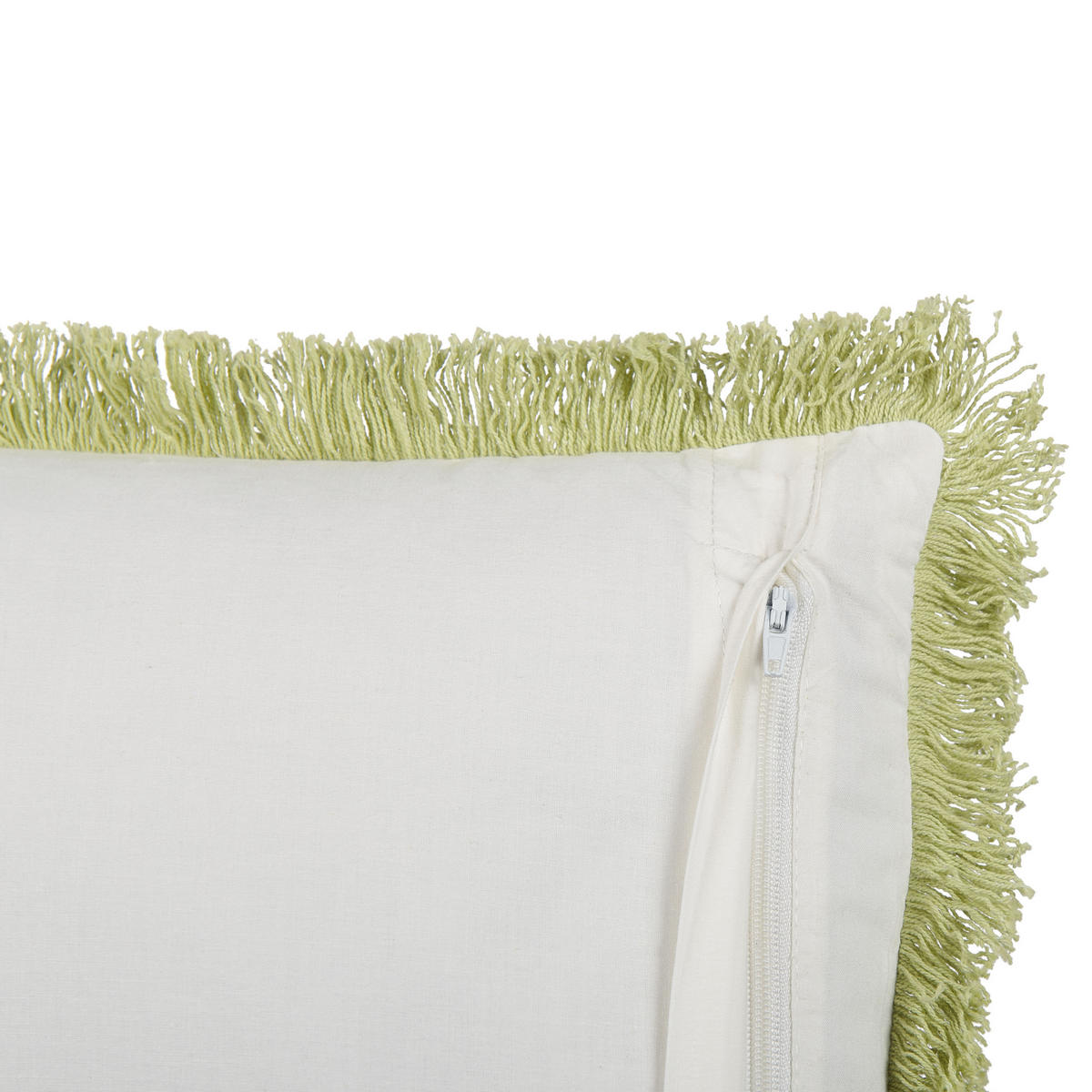 DEKOKISSEN Hellgrün 45/45 cm Filix - Hellgrün, Naturmaterialien/Textil (45/45cm) - Beliani