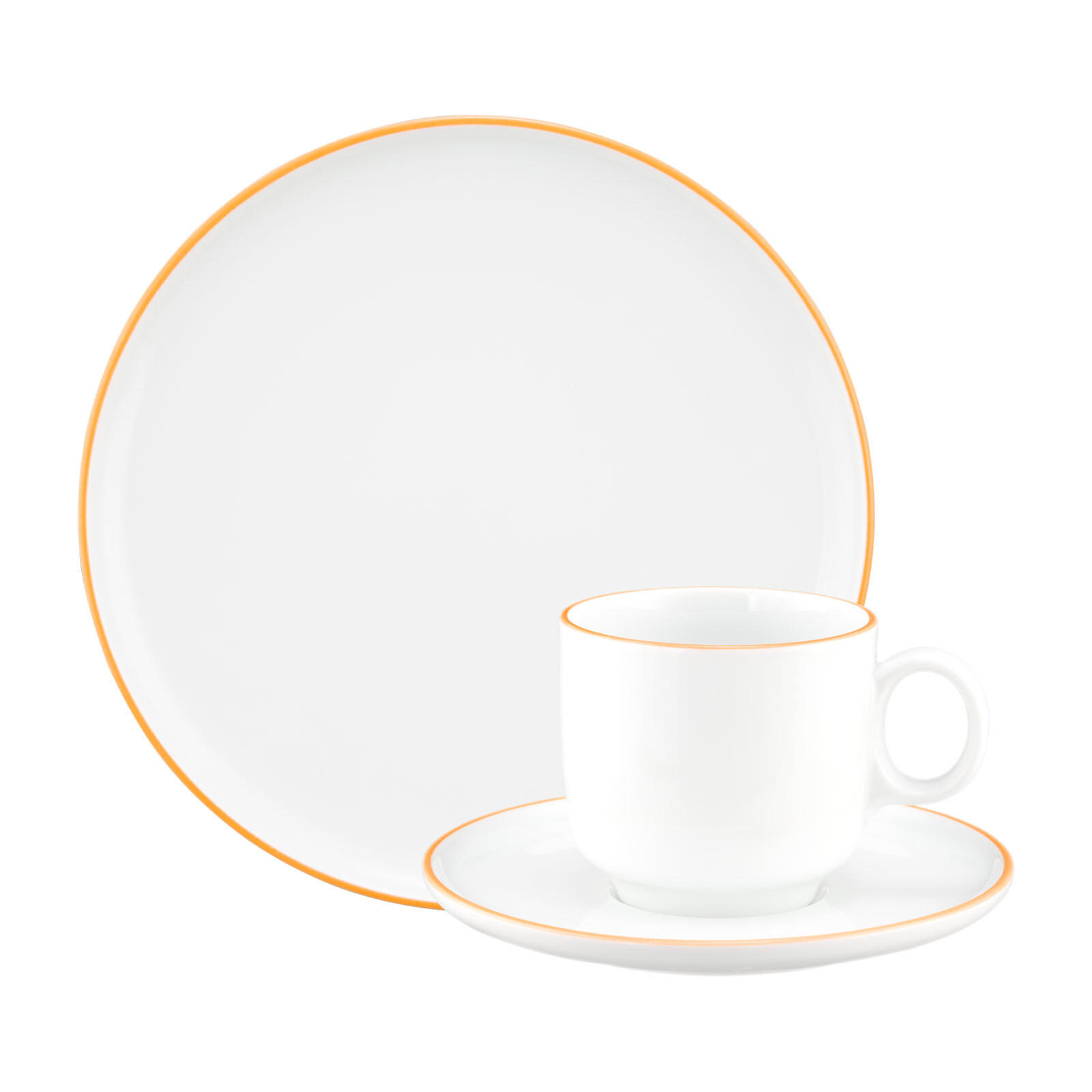 KAFFEESERVICE Sento Home Pure Lines Mango Orange 18-tlg. - Orange, Keramik (2/2/2cm) - Seltmann Weiden