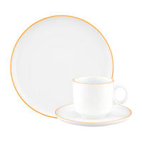KAFFEESERVICE Sento Home Pure Lines Mango Orange 18-tlg. - Orange, Keramik (2/2/2cm) - Seltmann Weiden