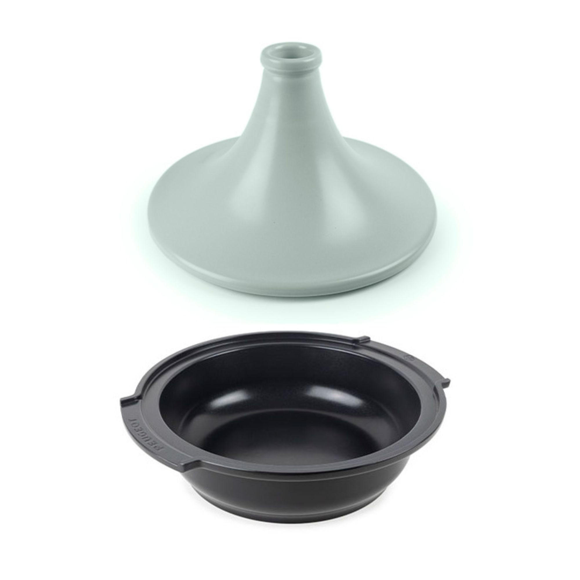 TAGINE Atlas Salbeigrün Aluminium Keramikdeckel für alle Herdarten - Grün, Keramik (32.8/30.2/24cm) - PEUGEOT