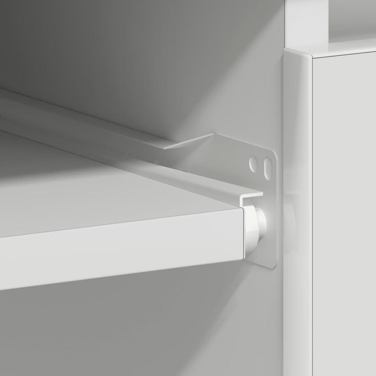 SCHREIBTISCH mit 3 Schubladen, 1 Tastaturauszug 90/45/76 cm aus Holzwerkstoff Weiß - Weiß, Holz (45/90/76cm) - vidaXL